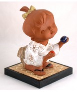 Seto Craft Japan Clay Bisque Folk Art Doll on Tatami - £12.01 GBP