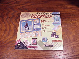 Vacation Scrapbooking Papers Book, Paper Pizazz Sheets - £5.56 GBP
