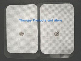 XL WIDE REPLACEMENT ELECTRODE MASSAGE PADS (4) (9X6CM) FOR SMART RELIEF ... - $14.80
