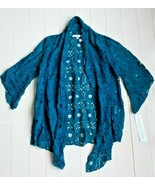 ANNALEE &amp; HOPE Emerald GREEN Crochet Green Cardigan ( S ) - $94.69 CAD