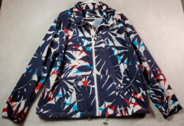 Chaps Jacket Womens Size XL Red White Blue Polyester Long Sleeve Full Zi... - $15.32