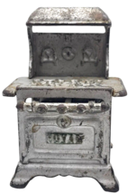 Vintage Royal Miniature Cast Iron Stove Dollhouse Replica Toy Oven 2 Burners - £10.48 GBP