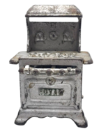 Vintage Royal Miniature Cast Iron Stove Dollhouse Replica Toy Oven 2 Bur... - £10.47 GBP