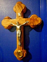 14 Stations Wall Wood Cross Crucifix with Jerusalem Soil 5.5 - £15.26 GBP