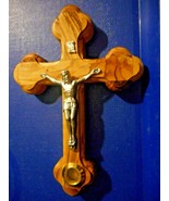 14 Stations Wall Wood Cross Crucifix with Jerusalem Soil 5.5 - £15.58 GBP