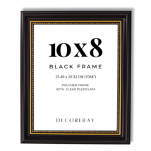 Decorebay Home 10x8&quot; Single Photo Display Black Picture Frame - Multiple Pack - £12.48 GBP+