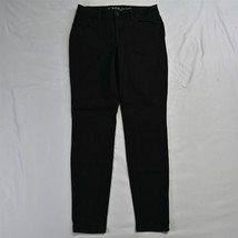 Maurices Medium Mid Rise Skinny Black Stretch Denim Womens Jeans - £12.67 GBP