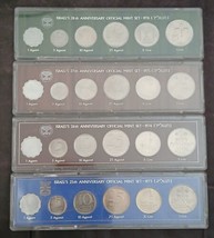 Lot Of 4 Different Israel Coins Mint Sets 1973 - 1974 - 1975 - 1976 Uncirculated - $21.42