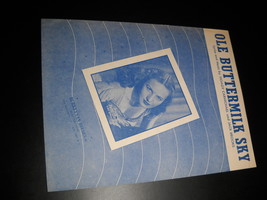 Sheet Music Ole Buttermilk Sky From Canyon Passage Patti Clayton 1946 Ca... - $8.99