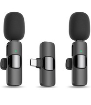 Professional Wireless Lavalier Lapel Microphone for iPhone iPad Podcast - $16.73 CAD