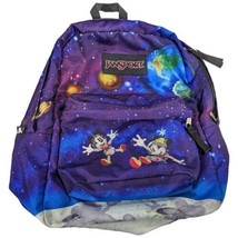 JANSPORT Disney Mickey Mouse in Space School Backpack Book Bag Colorful Earth - £55.03 GBP