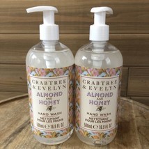 Crabtree &amp; Evelyn ALMOND &amp; HONEY Hand Wash 16.9 oz x 2 - £22.38 GBP