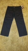 Dickies Girl&#39;s NHH11 Stretch Fabric Black Uniform Pant Size 5 - 32&quot; x 24.5&quot; - £10.03 GBP