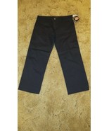 Dickies Girl&#39;s NHH11 Stretch Fabric Black Uniform Pant Size 5 - 32&quot; x 24.5&quot; - £10.24 GBP