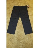 Dickies Girl&#39;s NHH11 Stretch Fabric Black Uniform Pant Size 5 - 32&quot; x 24.5&quot; - $17.58 CAD