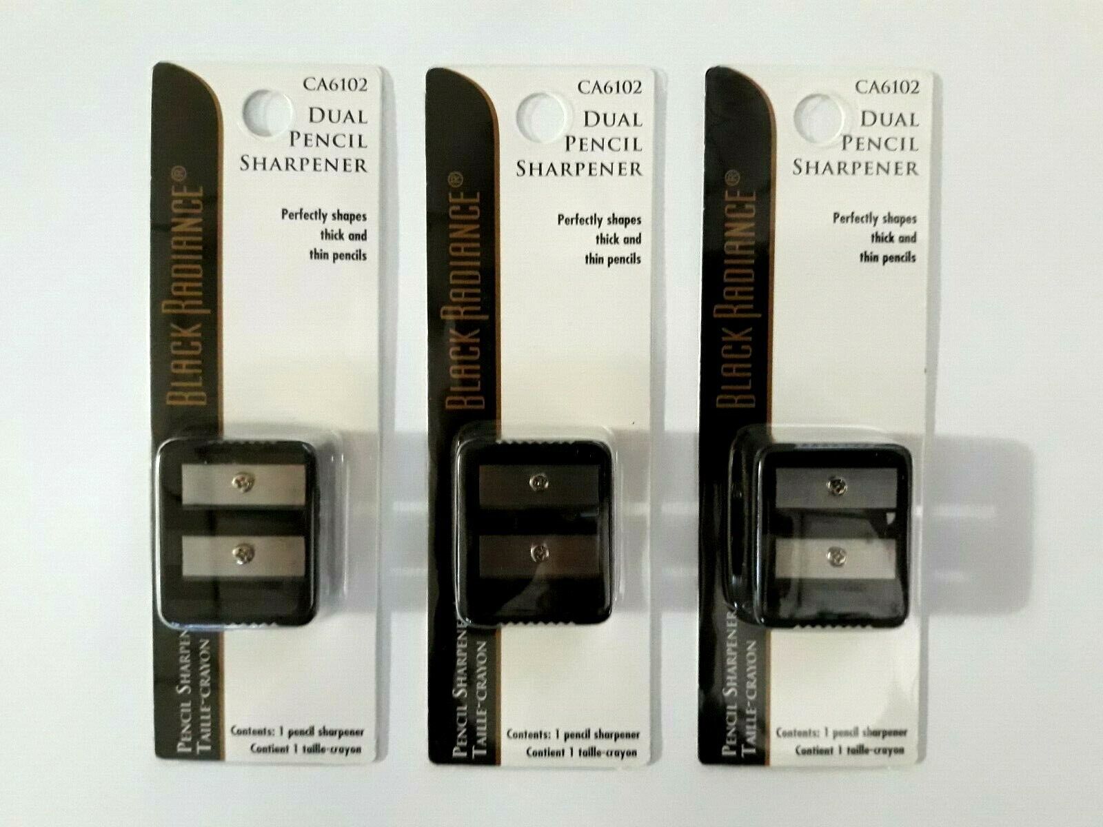 3 Black Radiance Dual Pencil Sharpener for Eyeliner Lipliner Thick /Thin... - $9.54