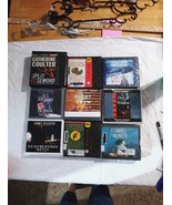 Lot of 9 Thriller Mystery Audiobooks CDs Patterson Palmer Coulter Robb - $21.78