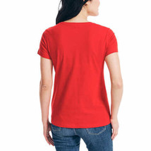 Nautica Womens Logo Tee Size X-Large Color Red - £16.02 GBP