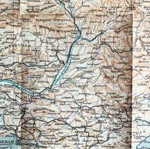 Map Marseille Golfe Du Lion Southern France Rare 1914 Lithograph WW1 Era WHBS - £47.17 GBP