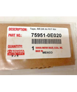 2009-2013 TOYOTA HIGHLANDER BLACK OUT TAPE P/N 75951-0E020 BRAND NEW OEM... - $6.72 CAD