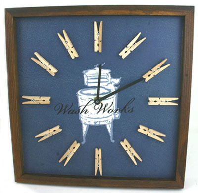 Wash Works Wall Clock