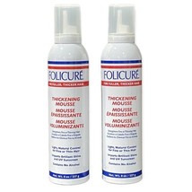 Original Folicure For Fuller Thicker Hair Thickening Mousse 8 Oz Lot Of 2 - £70.30 GBP