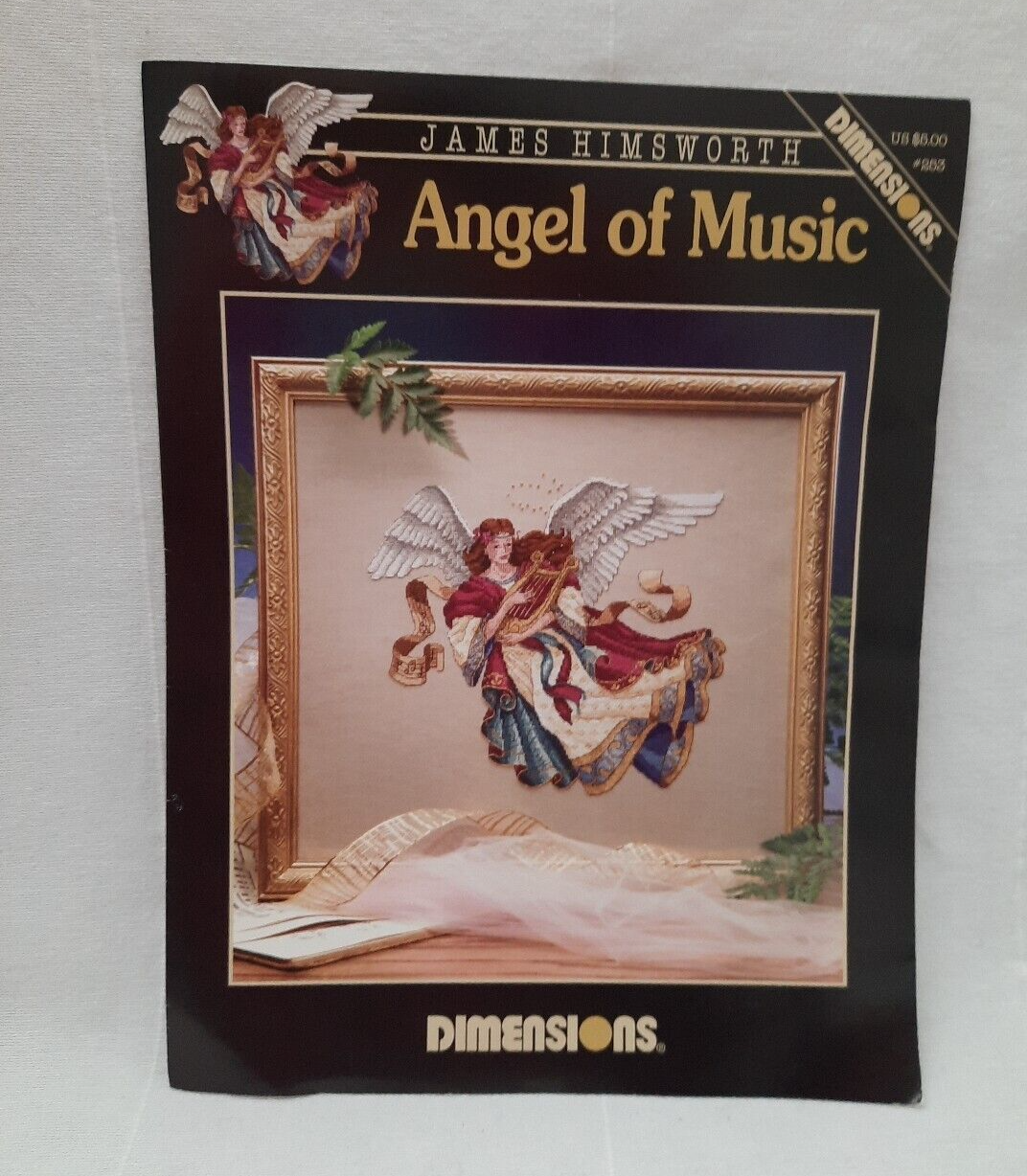 1995 Dimensions James Himsworth  Cross Stitch Pattern Chart 253 ~ Angel of Music - $14.80
