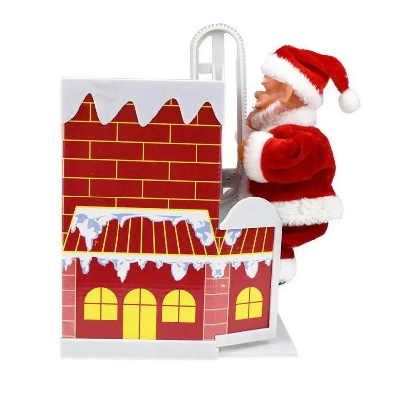 Climbing Chimney Santa Claus Electric Toy Music Christmas Gift Novelty Funny - £21.48 GBP+