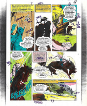 Original 1975 Batman Brave &amp; The Bold 120 DC Comics color guide art pg 4... - £43.68 GBP