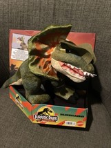 Jurassic World Dilophosaurus 30th Anniversary Plush Squeeze And Roar 2022 New - £43.52 GBP