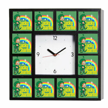 Advertising Lucky Charms Cereal Promo Diner Clock 10.5&quot;. Not $65 - $32.63
