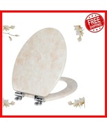Durable Molded Wood Toilet Seat - Elongated, Quick Release &amp; Easy Clean ... - $1,774.89 MXN