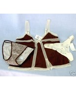 New sz S Camisole String Bikini Panties brown animal Charter Club Morgan... - $16.00