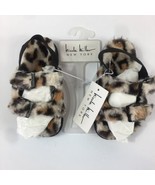 Nicole Miller Toddler Girls Leopard Slide Sandals Faux Fur Buckle Strap ... - $20.17 CAD
