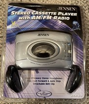 JENSEN SCR-60 Stereo Cassette Player With AM/FM Radio | Portable w/ Headphones - £20.39 GBP