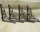 4 Antique Style Vine Shelf Brace Wall Bracket Cast Iron Corbel 6&quot; X 6 1/... - $31.99
