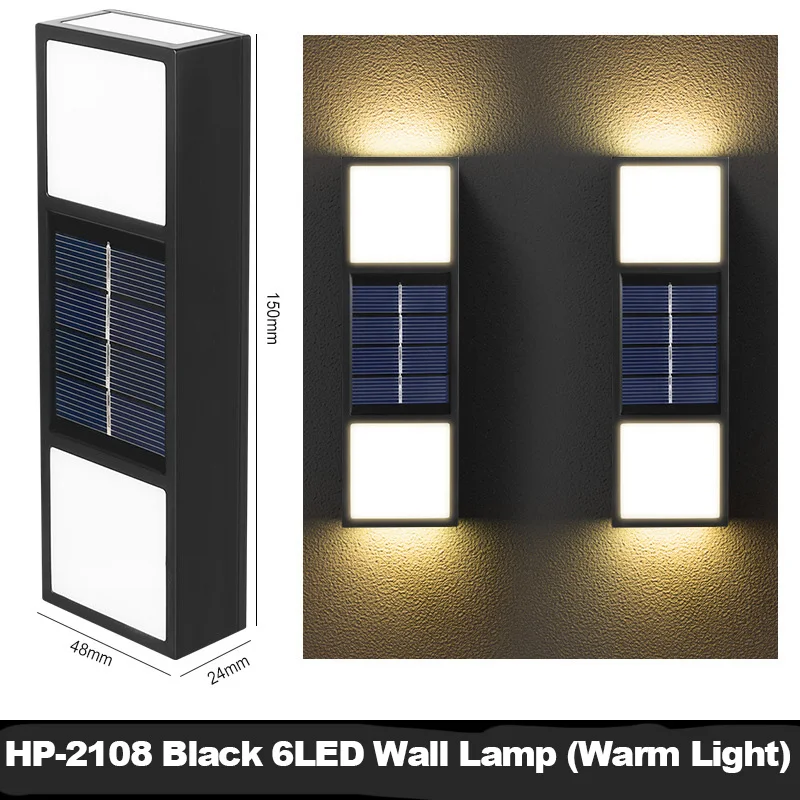 Solar Wall Light LED Waterproof Outdoor Garden Decoration Solar Light Wall Stair - £107.66 GBP