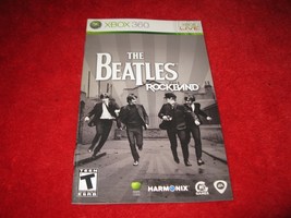 The Beatles Rockband : Xbox 360 Video Game Instruction Booklet - $2.00