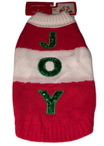 Christmas Sweater Pet Sequin JOY Dog and Cat Wondershop Size A Small - £4.62 GBP