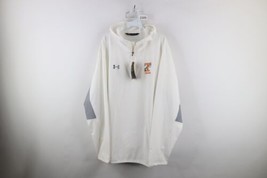 New Under Armour Mens 2XL Storm Indians Half Zip Hooded Pullover Jacket White - $49.45