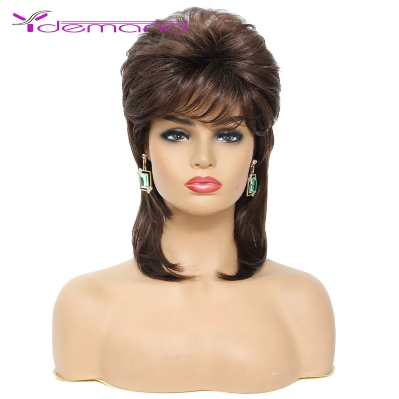 Y Demand Highlight Brown Blonde Short Bob Wig Pixie Cut Wig Synthetic Hair Wi - £25.66 GBP