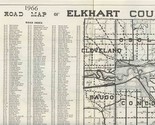 1966 Elkhart Indiana County Map Robinson Directories  - $17.82