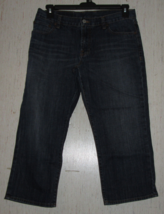 EXCELLENT WOMENS Lucky Brand DUNGAREES CLASSIC FIT CROP JEANS   SIZE 31 - £25.70 GBP