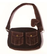 Girls Brown Corduroy Satin Lined Purse - $8.99