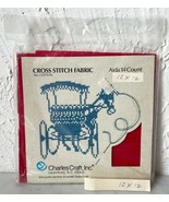 Charles Craft 14 Count Aida Cross Stitch Fabric 100% Cotton Red 12&quot; x 12&quot; - $108.56 MXN