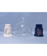Fine China of Japan Floral Candle Lamp 2 Bases 1 Shade - £11.76 GBP
