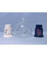 Fine China of Japan Floral Candle Lamp 2 Bases 1 Shade - $20.58 CAD