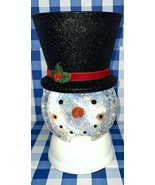 Bath &amp; Body Works 2021 Snowman Lighted Snow Water Globe Pedestal Candle ... - £54.74 GBP