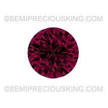 Natural Ruby 1.3mm Round Diamond Facet Cut VVS Clarity Burgundy Color Loose Prec - £3.99 GBP