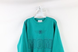 Vtg 90s Womens L Faded Bowling Green State University Mom Sweatshirt Teal USA - £39.06 GBP